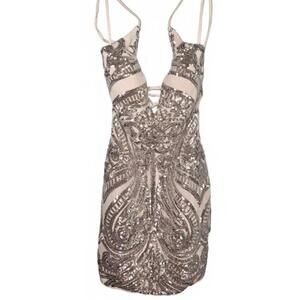 Windsor Women's Sequined Cocktail Dress with‎ Strappy Back Size XS